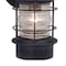 Vaxcel Hyannis 1 Light Black Coastal Lantern Cylinder Outdoor Wall Lantern Clear Glass OW37051TB - alternate 2